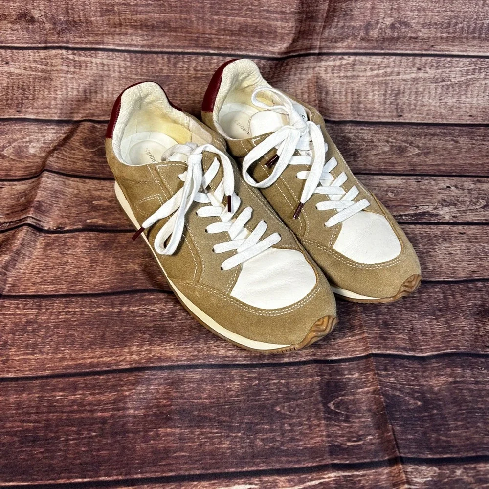 Birdies Roadrunner Desert Brown Tan Suede Leather Sneakers Womens 10.5